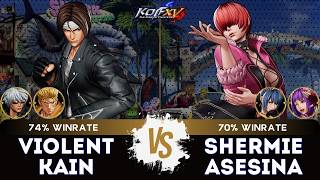 KOF XV ▰ VIOLENT KAIN (Ryo/K'/Kyo) 🆚 SHERMIE ASESINA (Leona/Athena/Shermie) 🎞️Replay Match - 6/26