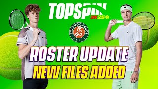TopSpin 2K25 Jannik Sinner & Alexander Zverev Coming in DLC? NEW files found | FREE Roster Update