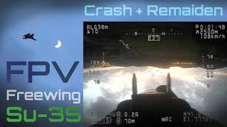 FPV Su-35 ✈️ Take-off Crash and Remaiden!