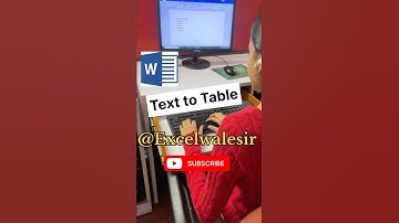 Text to table just in few seconds #msword #tricks #computertips #tutorial #shortvideo #training