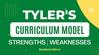 Tyler Model of Curriculum Development | Strengths & Weaknesses