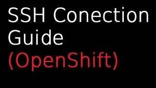 SSH Conection Openshift