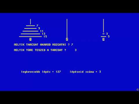 VIDEOTON TVC Hanoi tornyai 1986 TOWER OF HANOI OTHER ZMKMF Szoftver Csokihu