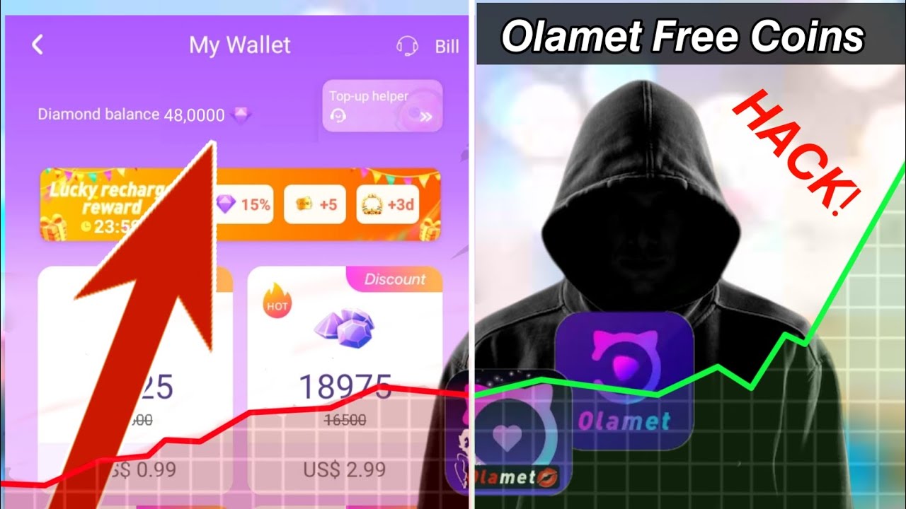 olamet free diamonds hack || video chat app || olamet app free coins ||olamet app -2024