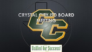 Crystal City ISD  Board Meeting - May 11, 2026