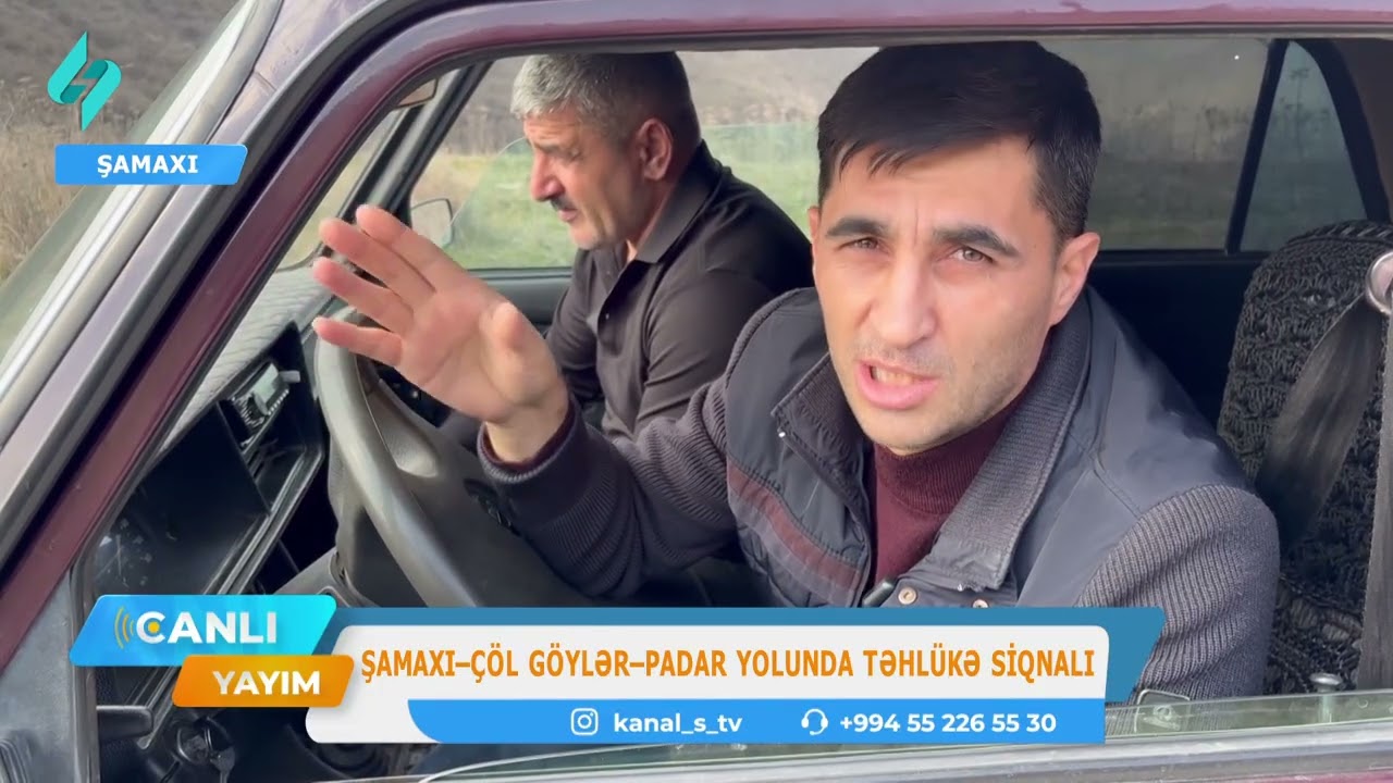 Şamaxı - Çöl Göylər - Padar yolunda təhlükə siqnalı | Canlı Yayım