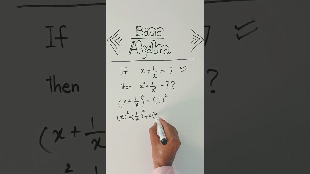 Basic Algebra in Mathematics: Math Solution 