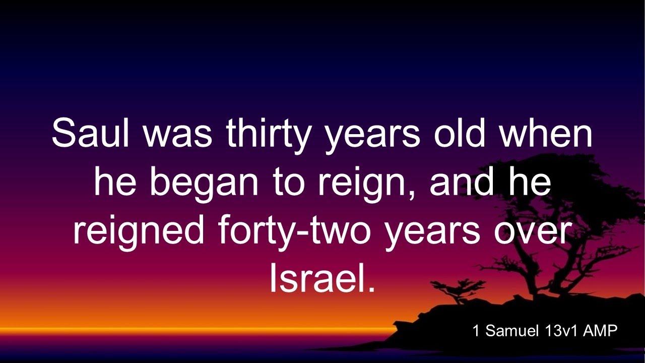 1 Samuel 13 Amplified Version Audio With Subtitles - YouTube