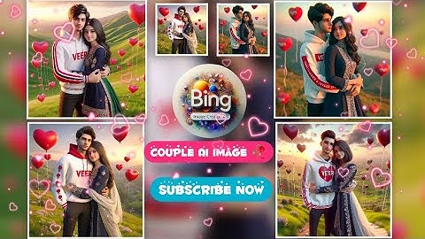 How To Create Couple Dp Ai Images | Bing Image Creator New Video | Bing Ai #meta  #aiimagegenerator