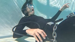 Chained Underwater Scuba Peril