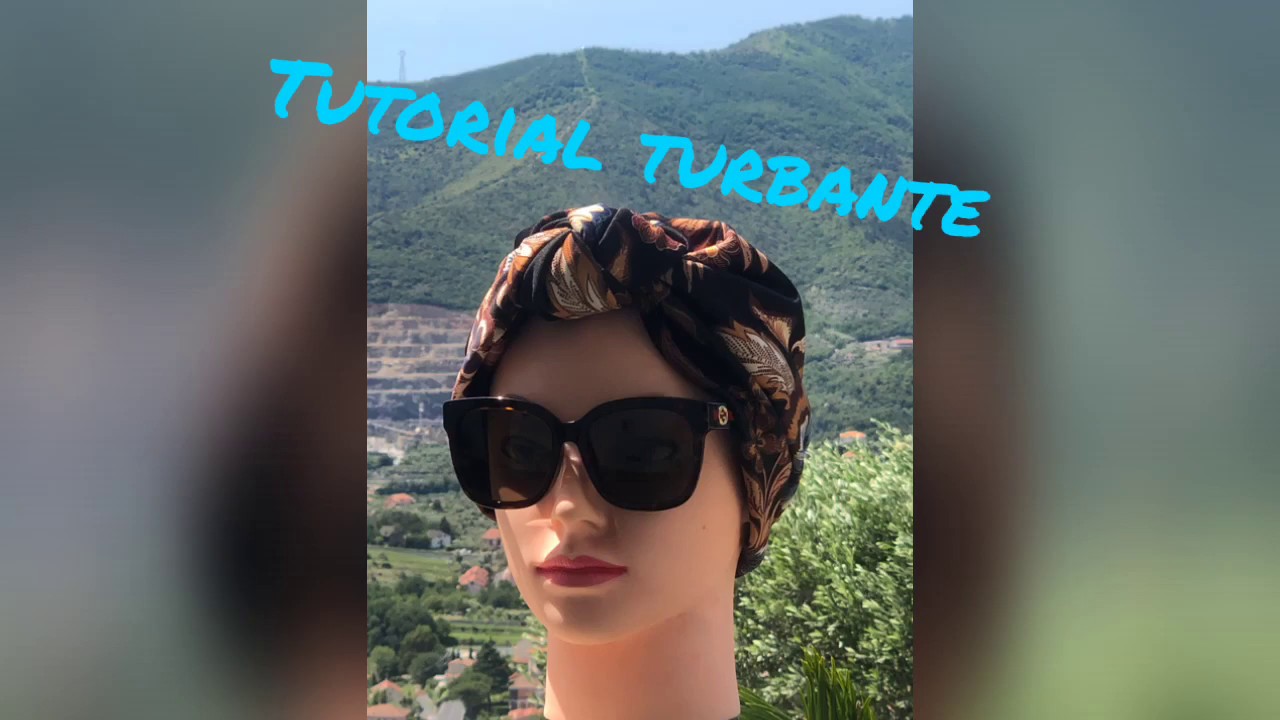 Turbante in stoffa fai da te - primi progetti di cucito
