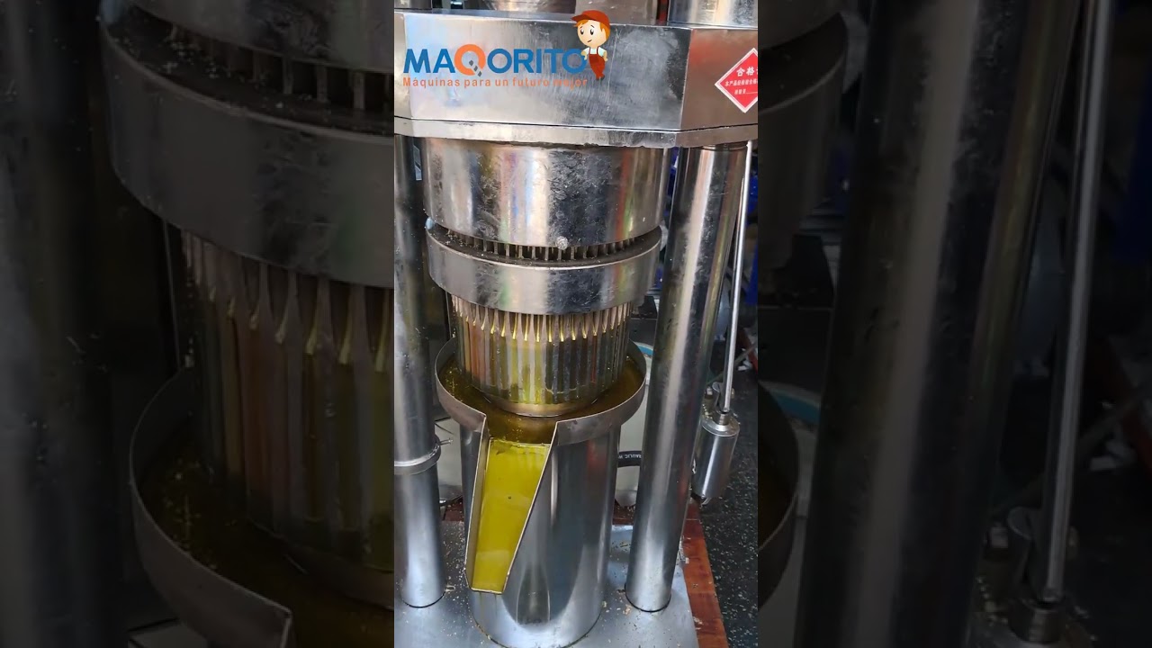 Prensa Hidráulica Automatizada Extracción Aceite Palta Aguacate Deshidratada