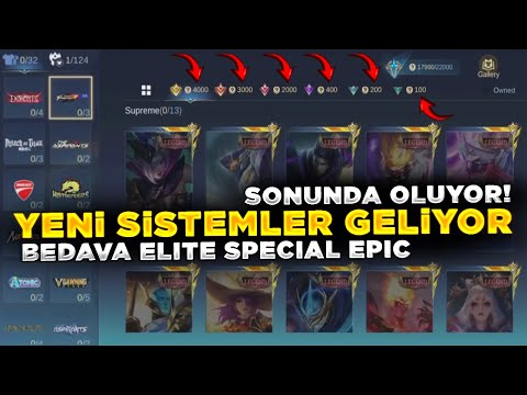 MLBB'DEN YENİ SİSTEMLER | EŞLEŞME SİSTEMİ NE? | BEDAVA EPIC SPECIAL ELIT KOSTÜMLER VE DİĞER EŞYALAR