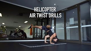 Drills For Helicopter Air Twist Aerobic Gymnastics