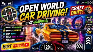 Open World Car Driving Game 🔥 Crazy Drift & High Speed Gameplay! screenshot 1