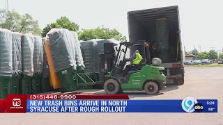 New trash carts arrive after North Syracuse neighbors were unhappy with rollout