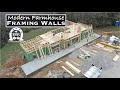 Framing the Walls of our Modern Farmhouse