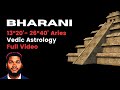 Want to Know About Bharani Nakshatra? (13:20- 26:40 Sidereal Aries) | Full Video