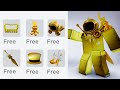 Hurry get these new free gold items in roblox now  