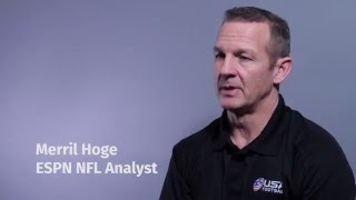 2016 USA Football National Conference: Merril Hoge discusses Chuck Noll, great coaches