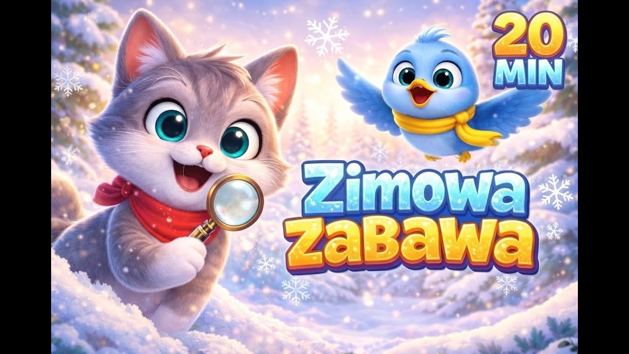 Zimowe Piosenki dla Dzieci ❄️ 20 min Składanka Lisek Lulij | Pada Śnieg i Sanki