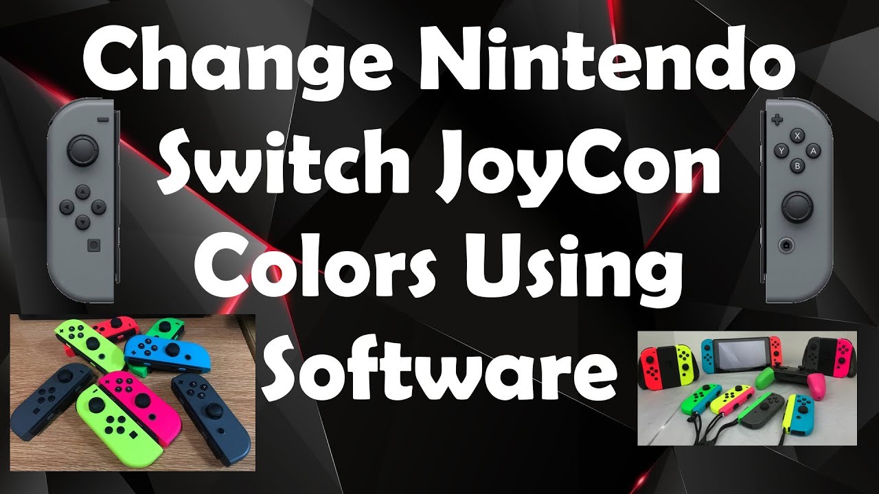 Change Nintendo Switch JoyCon Colors Using Software!