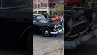 55 Chevy 210 cars and coffee #cammed #55chevy #carsandcoffee #vintagecars #50s #hotrod #gasser