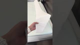 Stop your pillow from sliding with this genius wedge solution #bed #home