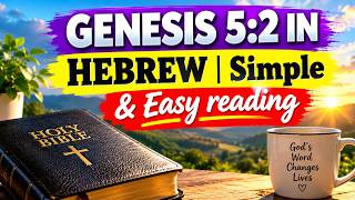 GENESIS 5:2 IN HEBREW LANGUAGE | SLOW READING