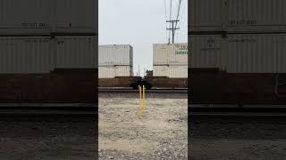 6/19/2026: BNSF ES44C4s 7197, 7149, 7156, 7106 led Southbound Double Stack Train in West Colton, CA
