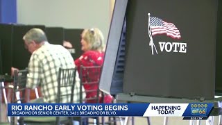 Early voting begins in Rio Rancho with mayor's race and bond issues on the ballot