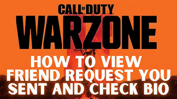 COD Warzone - How to view friend request and Block List in COD Warzone 2021 latest method