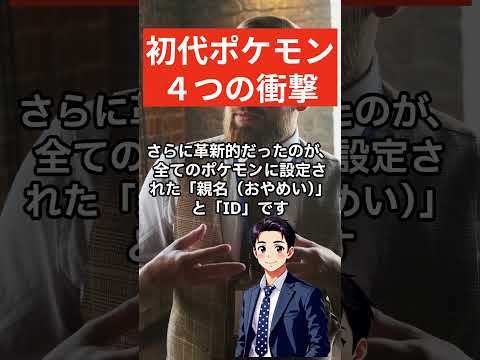 【初代ポケモン】なぜ僕たちは猛烈に熱狂したのか？当時の小学生の常識を覆した「4つの革新」#HARUTOチャンネル　#ポケモン  #ポケットモンスター  #ポケモン赤緑  　#shorts