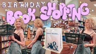 Birthday BookStore Vlog    book shopping at Barnes & Noble + haul