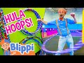 Learn Circus Colors and Shapes with Blippi! | Indoor Trampoline Tricks | Educational Videos for Kids