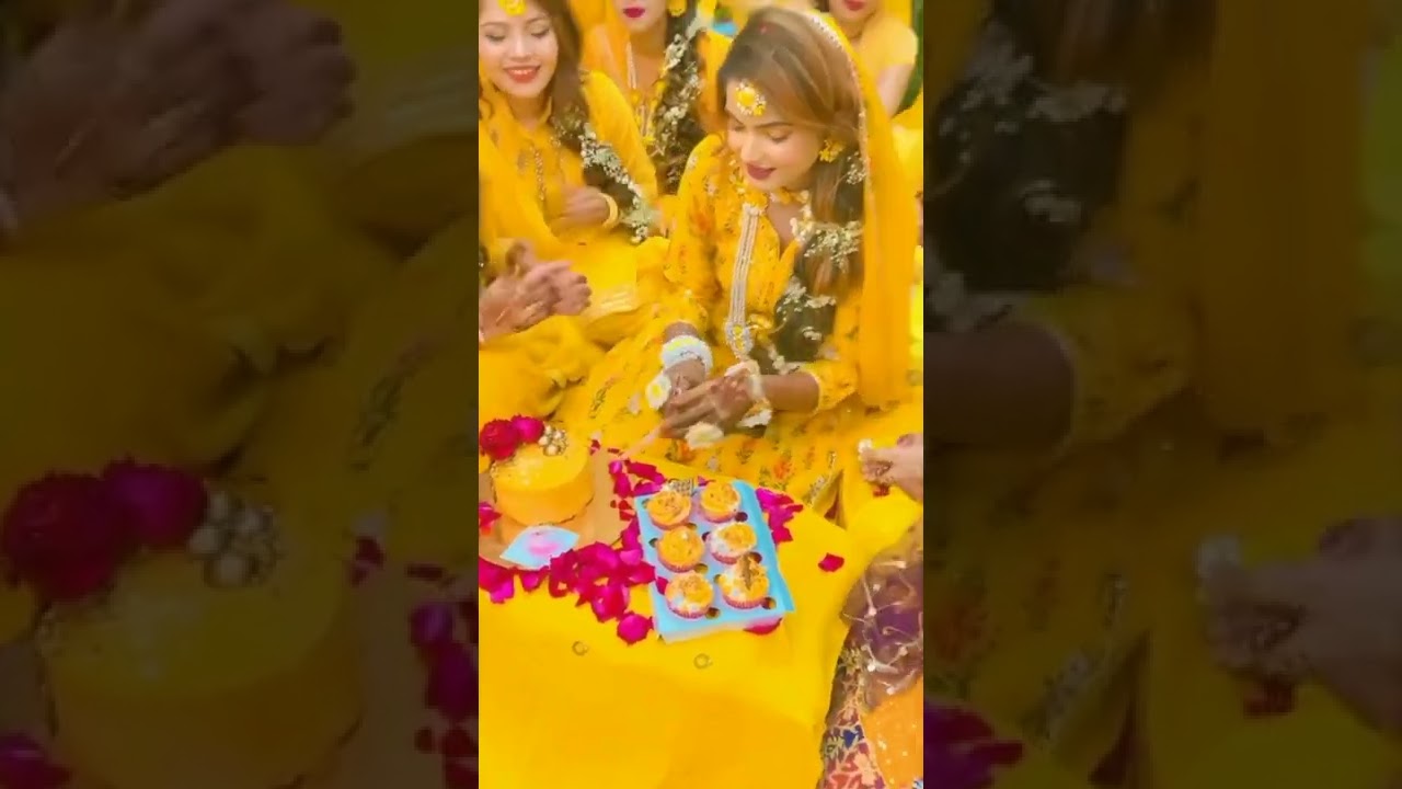 Haldi ceremony | Mehendi ceremony | haldi rasam bride wedding video 