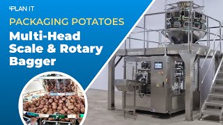 EliteWeigh Multihead Weigher + Rotobagger  Premade Pouch Potato Packaging System (Up to 50 PPM)