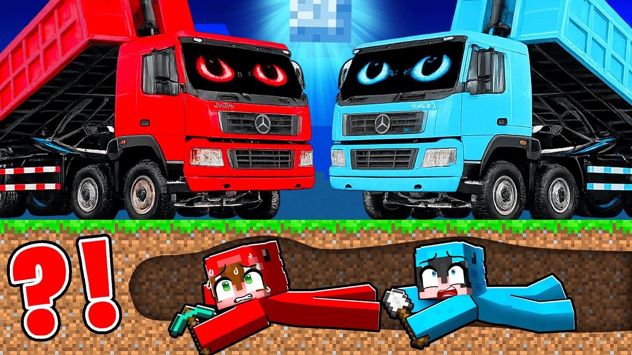 Escapamos de Nuestros CLONES CAMIONES MONSTRUO en Minecraft...