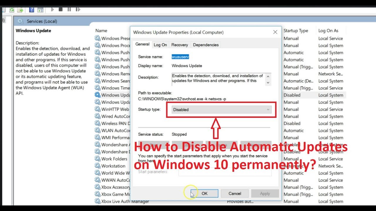 How to Disable Automatic Updates on Windows 10 Permanently? - YouTube