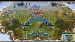 Austria Between France and Russia A CIV5 AI Battle