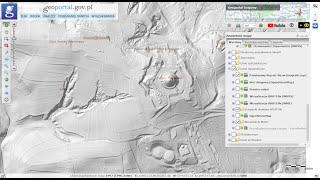 Mapy (Lidar za darmo) - rzeźby terenu (geoportal).