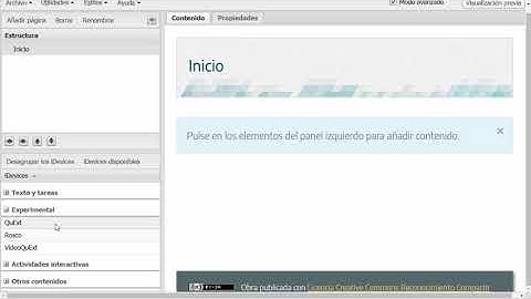 Mostrar y ocultar iDevices en eXeLearning