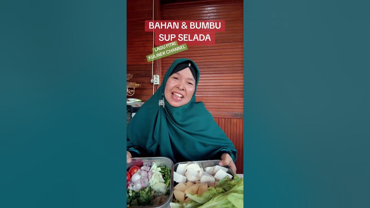 Fitriany Gustariny: Bu Guru, Ini Bahan dan Bumbu Sup Selada| Lagu 2 Fitri Kuliner Channel#shorts