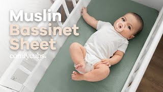 Muslin Bassinet Crib Sheet by Comfy Cubs