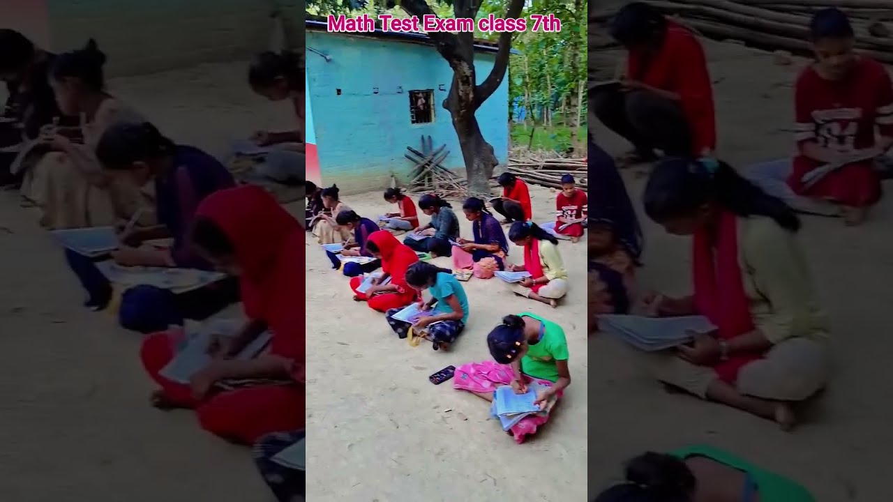 Math class 7th #Test Exam Subjective questions marks 40