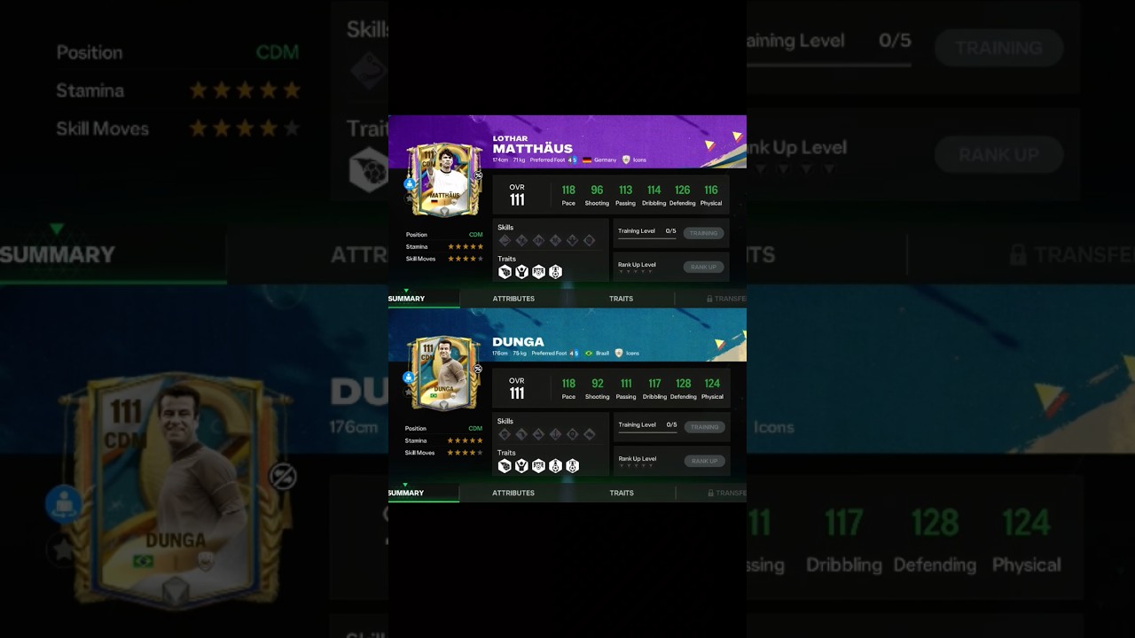 Matthäus vs Dunga👀📊 
