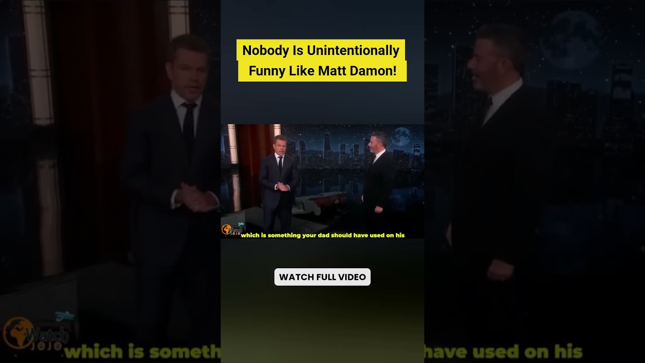 Why Matt Damon and Jimmy Kimmel Can't Stop Roasting Each Other #celebritymoments #funny #interview