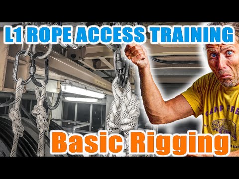 How to make a BASIC RIGGING in Rope Access - IRATA Level 1