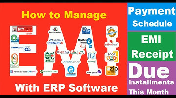 How to Manage EMI Equal monthly Installments using  Business Aim+ ERP Software