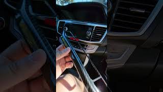 2013 - 2017 Honda Accord Climate Control Carbon Fiber Look Overlay